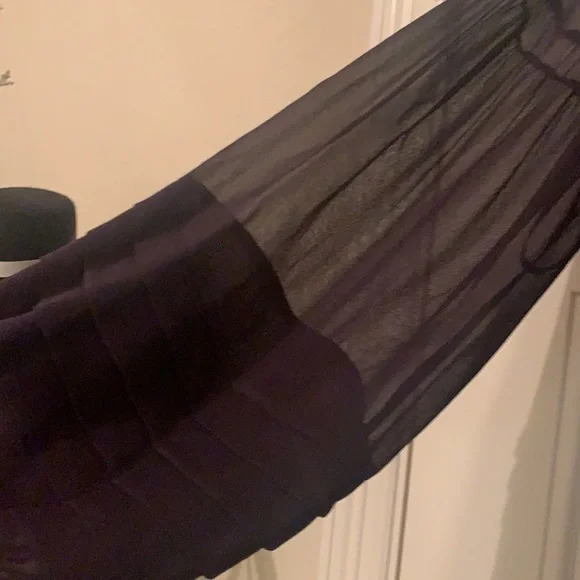 Diane Von Furstenberg Purple Sheath Dress with Long Bishop Sleeves for Cocktail - Picture 3 of 11